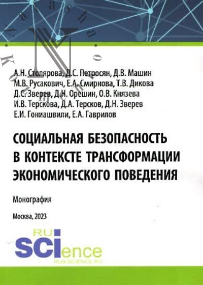 Столярова А.Н. Социальная безопасность в контексте трансформации экономического поведения